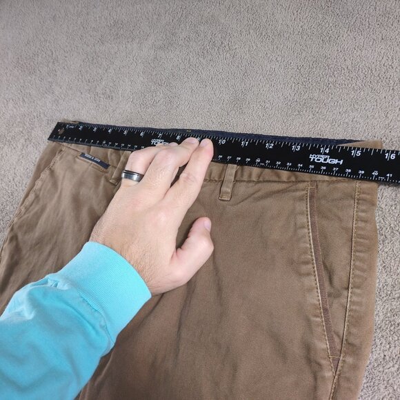 Scotch & Soda Mott Chino Pants Men W29 L32 Slim Fit Stretch Khaki Brown - Picture 2 of 12